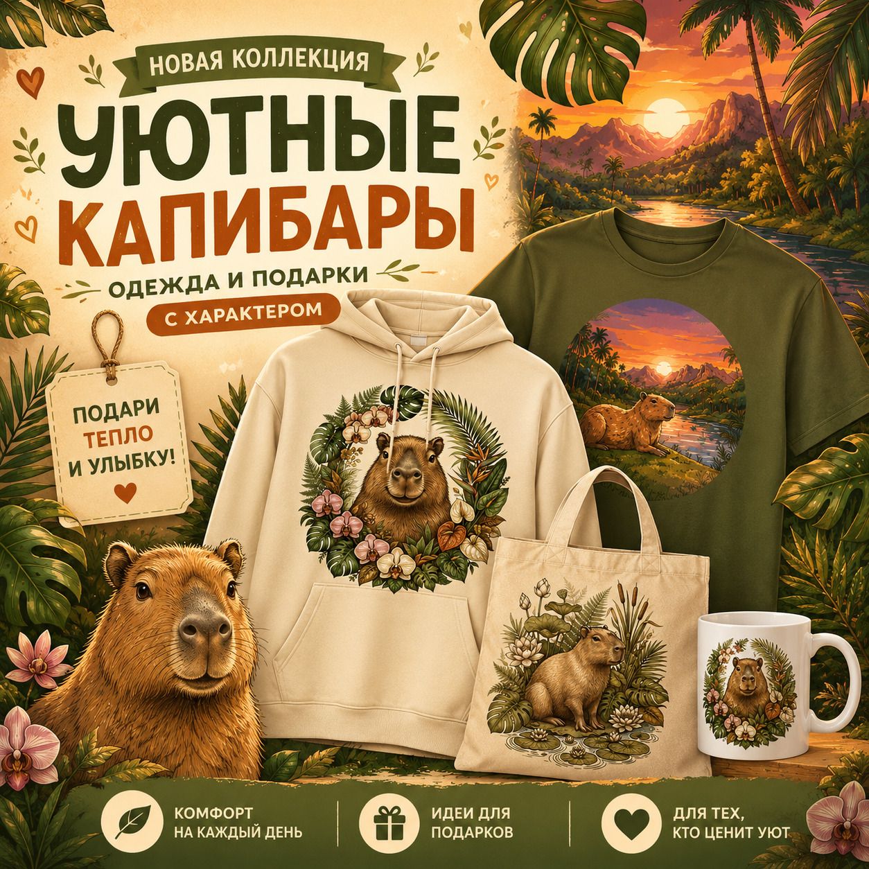 Уютные Капибары