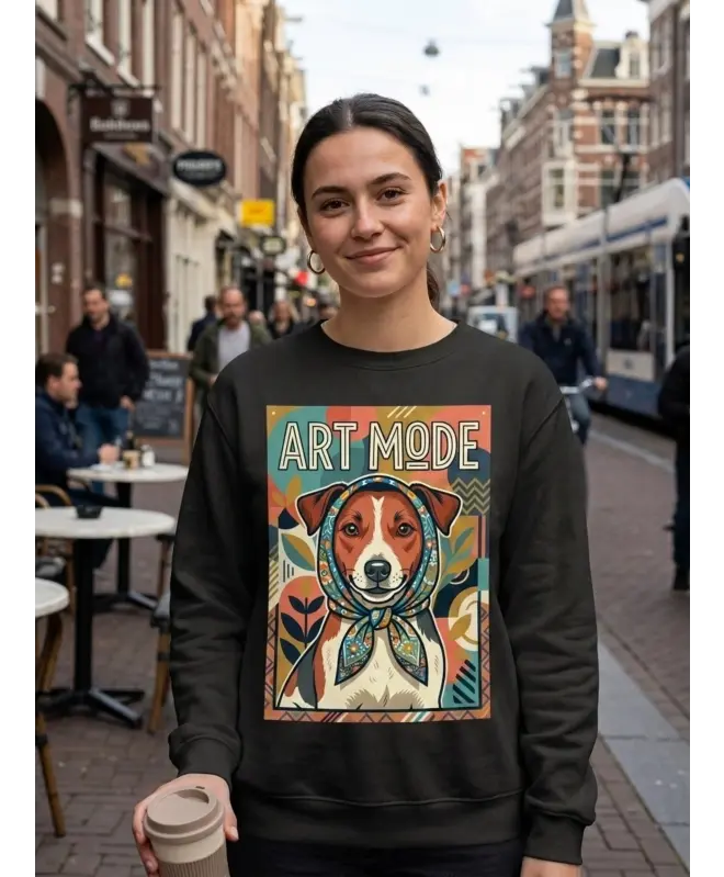 Свитшот с круглым вырезом унисекс "ART MODE"
