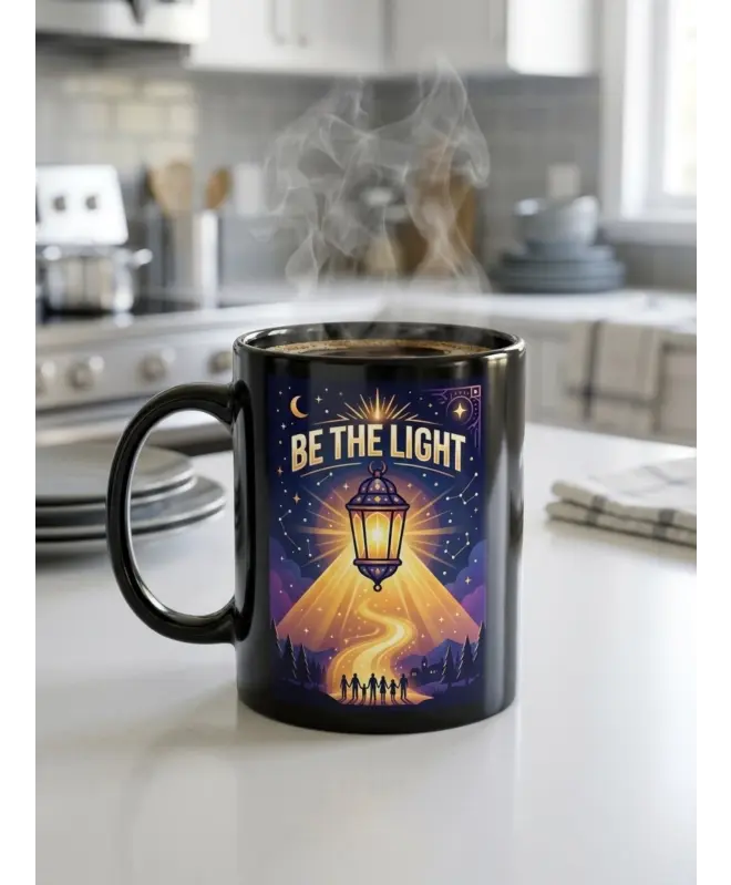 Кружка хамелеон "Be the light"