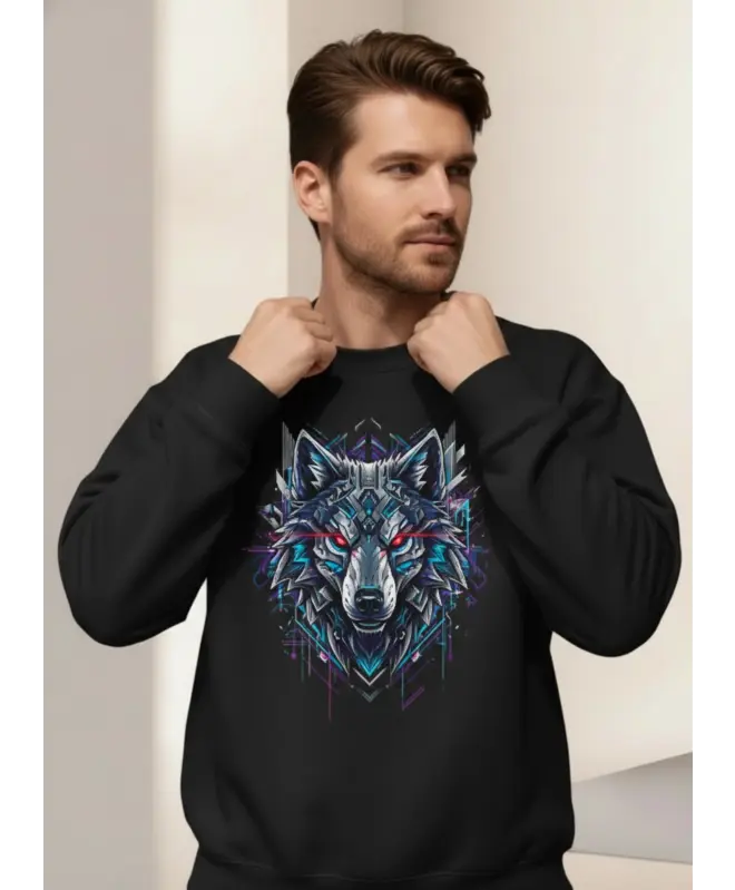 Свитшот с круглым вырезом унисекс