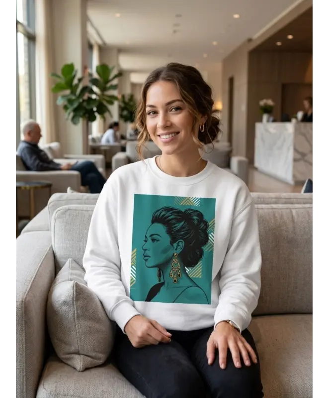 Свитшот с круглым вырезом унисекс 