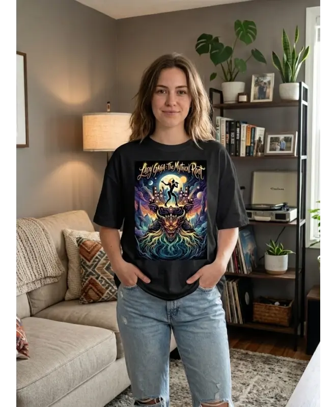 Футболка оверсайз унисекс "Lady Gaga"