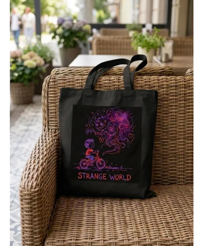 Холщовая сумка (Шоппер) "Strange world"