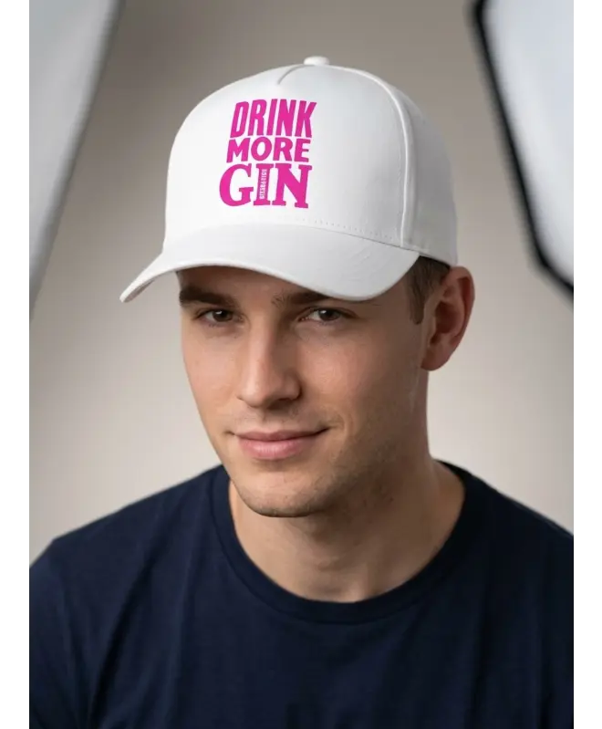 Бейсболка классическая (Drink more gin)