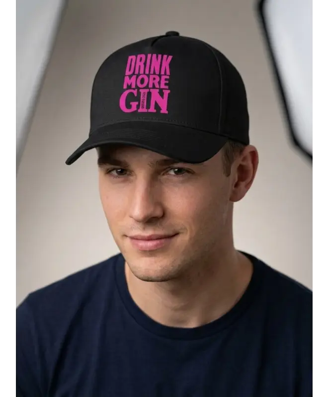 Бейсболка классическая (Drink more gin)