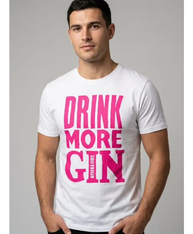 Футболка Классика (Drink more gin)