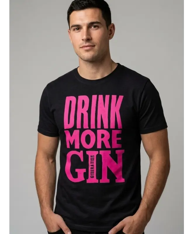 Футболка Классика (Drink more gin)
