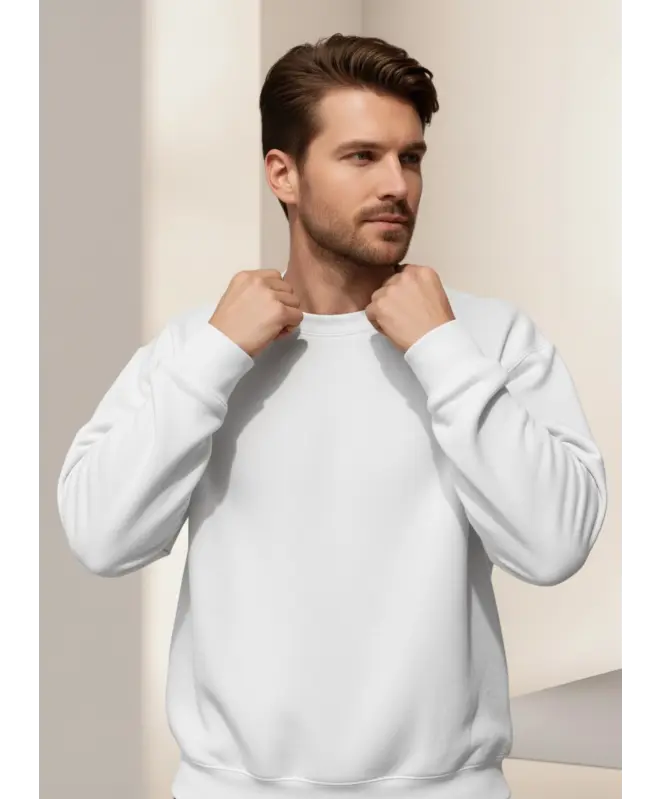 Свитшот с круглым вырезом унисекс