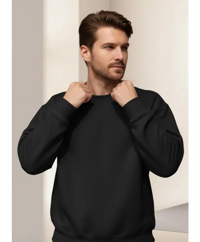 Свитшот с круглым вырезом унисекс