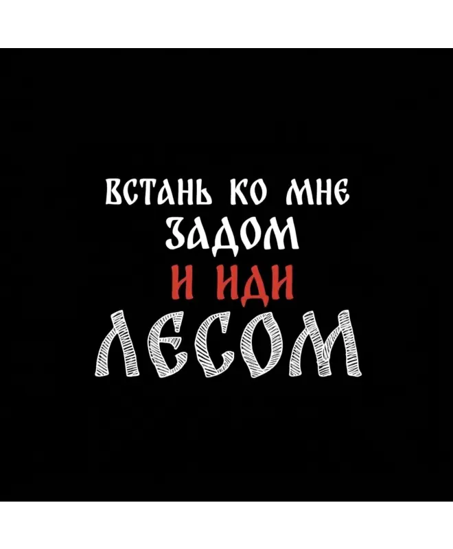 Футболка классическая (Встань задом и иди лесом)