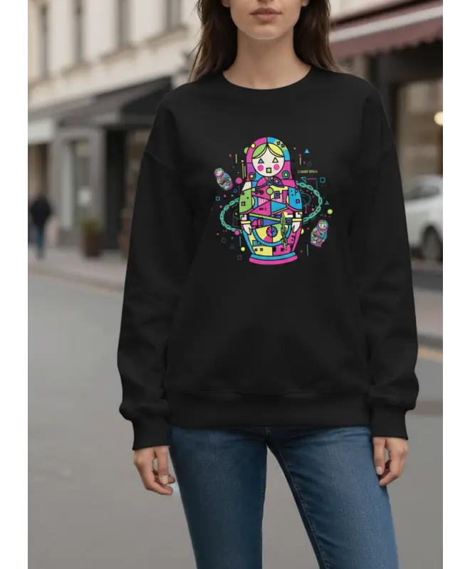 Свитшот с круглым вырезом унисекс 