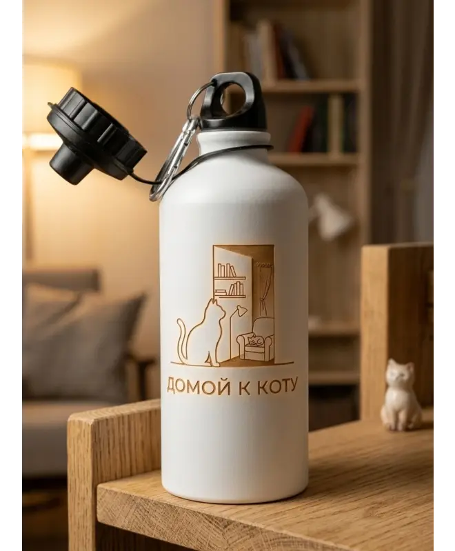 Бутылка Алюминиевая (Домой к коту)