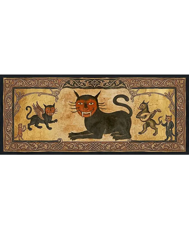 Белая глянцевая кружка (Котодемон)