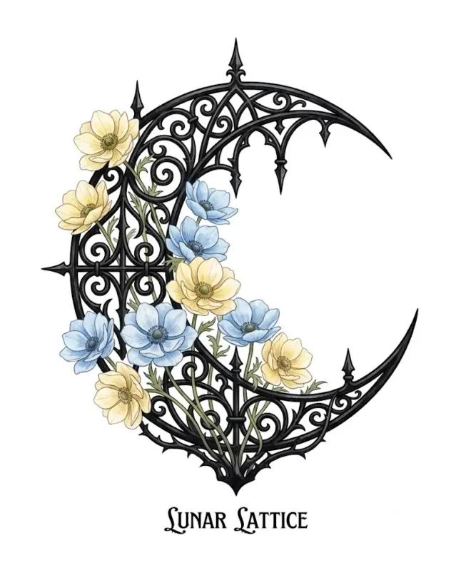 Футболка Оверсайз (Луна Готика)