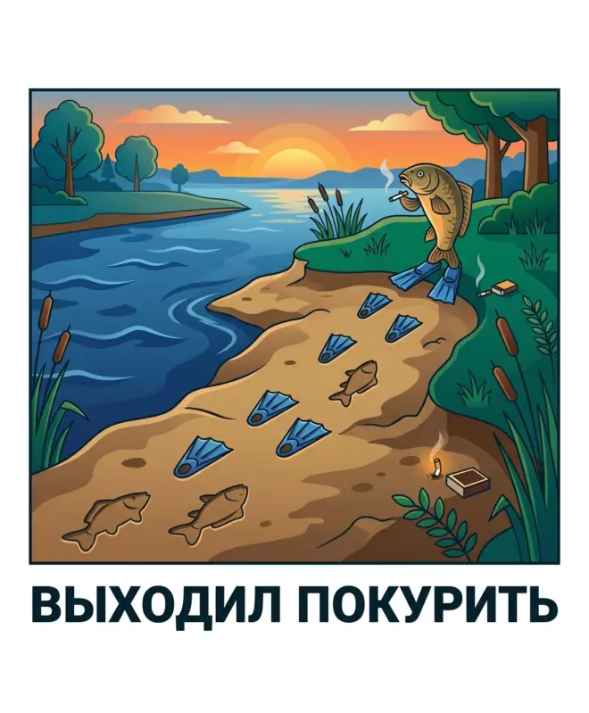 Худи OVERSIZE (Выходил покурить)