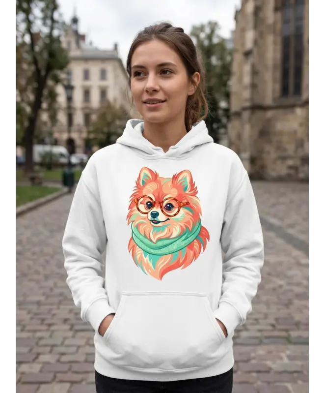 Худи унисекс Классика "Собака в очках"