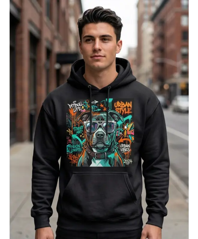 Худи унисекс Классика "Neon Dog"