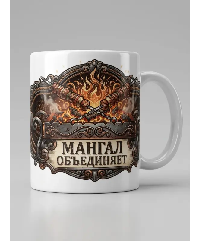 Кружка Керамическая (Мангал Объединяет)