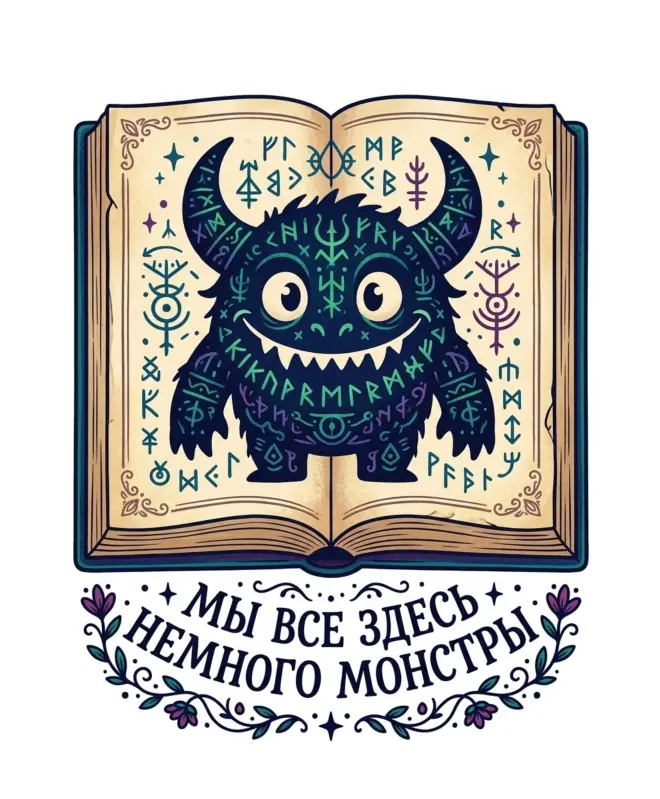 Футболка OVERSIZE (Все мы немного монстры)