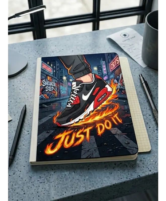 Блокнот в клетку (цветная обложка) "Just Do It"