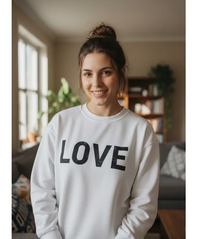 Свитшот с круглым вырезом унисекс 