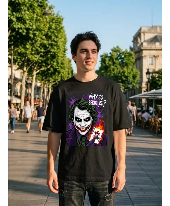 Футболка из плотной ткани Унисекс "Джокер"