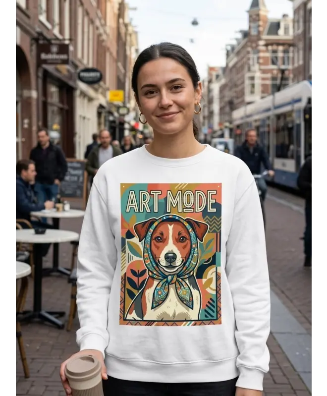 Свитшот с круглым вырезом унисекс 