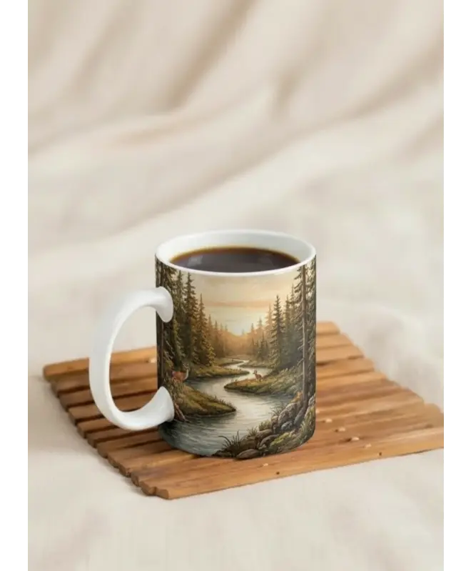 Белая глянцевая кружка