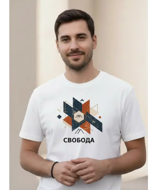 Футболка из плотной ткани Унисекс