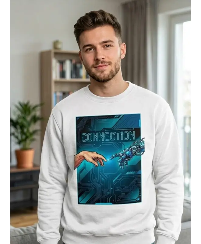 Свитшот с круглым вырезом унисекс 