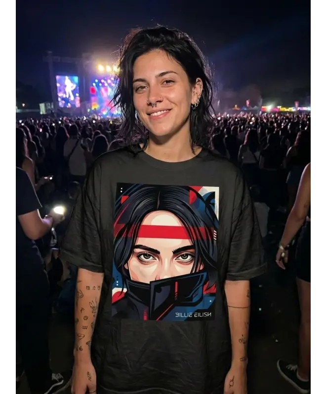 Футболка оверсайз унисекс "BILLIE EILISH"